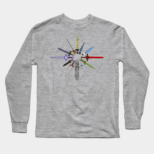 Adventure Swords Long Sleeve T-Shirt by CassiTees